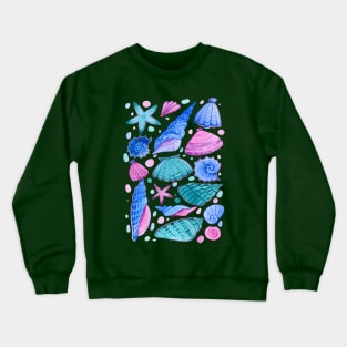 Shells watercolor hand drawn Crewneck Sweatshirt